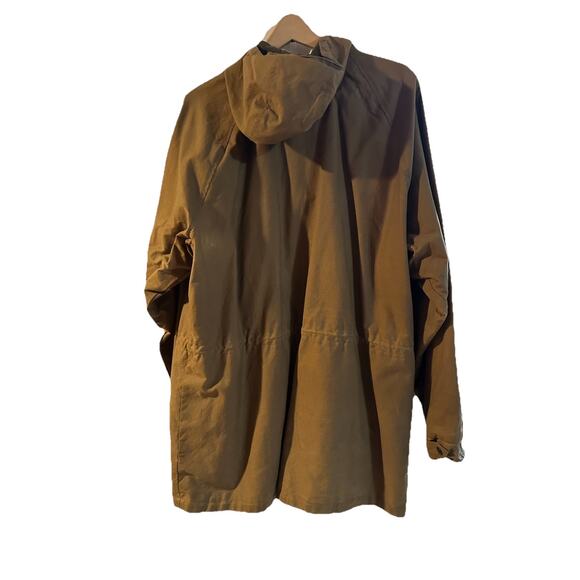 Polo Ralph Lauren Oil Cloth Hunting Shooting Rain Field Jacket Brown Size Large - Picture 9 of 13